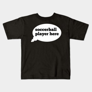 Soccerball player shirt Kids T-Shirt